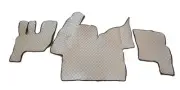 Beige Floor Mats Eco Leather to fit Renault Gama T Tunnel 2021 + left hand drive