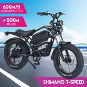 Electric Mountain Bike Adult 2000W 20" Tire Off-Road Bicycle Electric Bike E-MTB