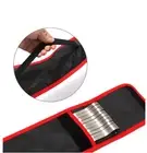10 Stainless Steel Barbecue Skewer With Cloth Bag Set Flat BBQ Needle
