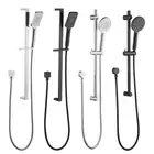 Decaura Adjustable Sliding Shower Rail Handheld Shower Head Set Round/Square