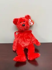 TY Beanie Babies 2001 "Sizzle" The Bear w/Heart Tag