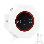 Rechargeable Visual Timer, 8-Angle Auto-Rotating Screen with Gravity Sensor, ...