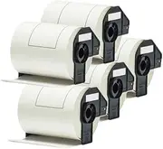 ExtraPrint 5 x Compatible Shipping Labels Rolls Replacement for Brother DK-11247 (103mm x 164mm), Compatible with Brother QL1050 QL1050N QL1060 QL1060N QL1100 QL1110NWB - 180 Labels per Roll