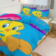 Bed Sheets g116 TweetyBird Print Bedding Set Pattern Duvet Cove Set 3 Pieces 1 Quilt Cover And 2 Pillowcases for Women Men Teens tq116 Bed Sheets