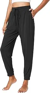 [LazyCozy] Women's Jogger Pants Lightweight Loose Yoga Sweatpants Casual Lounge Pajama Pants with Pockets
