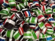 Assorted Flavoured Humbugs Rock Candy Hard Boiled Lollies Bulk Bag 1KG e