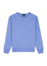 Polo Ralph Lauren Kids Logo-print Cotton-blend Sweatshirt (7-8 Years) - Blue - 8Y-S (7 Years) 8Y-S (7 years)