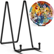 4 Pack 10 Inch Large Plate Stands for Display - Metal Plate Holder Stand + Pi...
