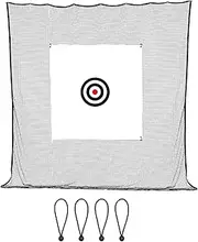 Golf Practice Net - Ball Target Cloth,Multi-Functional Punch Aid Netting Golf Practice Supplies for Indoor Outdoor Patio Lawn Field Backyard Garage Travel Amateur Professional