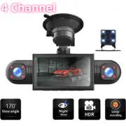 Car Dash Cam 1080P DVR Driving Recorder 4 Channel Front Left Right Rear Camera