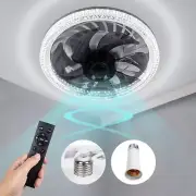 Socket Ceiling Fan LightBulb Socket Fan with RemoteDimmable E26 Base Ceiling ...