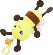 OFFIGAM Plush Cartoon Bee Doll Pendant Cute Hanging Decor for Bags Keychains DIY Projects Lightweight and Soft Animal Accessory Present for Bee Lovers