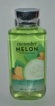 1 NEW BATH & BODY WORKS CUCUMBER MELON SHOWER GEL WASH SHEA VITAMIN E 10OZ LARGE