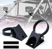 Xprite 2 Inch Roll Bar Mounting Brackets, Universal Adjustable LED Light Bar Brackets Roll Cage Bull Bar Clip Holder for UTV ATV Can Am Maverick X3 Polaris RZR XP and More Models