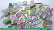 64Carats Beautiful Natural Multi Colors Tourmaline Crystals types & Rough Grade