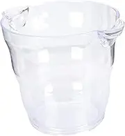 Ciieeo Transparent Ice Bucket Portable Wine Cooler with Handles Modern Design for Parties and Bars and Beer Container