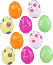 10pcs Decorations Egg Cups Bubble Wand Egg Fillers Prefilled Eggs Egg Party for Girl Polystyrene Balls Mini Eggs Birthday Party Favors