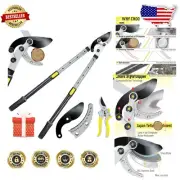 3PCS Extendable Anvil Loppers Set - Heavy Duty Branch Cutters with 2" Capacity