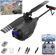 C127AI Scout RC Helicopter with 1080P Camera, 4CH Intelligent Remote Control Helicopter with 6-Axis Gyro One Key Take Off/Landing Optical Flow Positioning for Adults