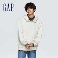 在飛比找蝦皮商城優惠-Gap 男女同款 Logo帽T-灰白色(889283)