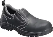 [Avenger Work Boots] Women's 7169 Foreman Leather Waterproof Composite Safety Toe No Exposed Metal Slip Resistant EH Slip-On Work Shoes