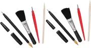 KOCKSHION 10pcs Scratch Drawing Tools Scratch Picture Pens Stylus and Cleaning Brush for Adults Boys and Girls Diverse Tool Set for Creative Artwork