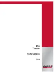Case 674 Tractor Parts Catalog Manual Exploded View Diagrams Book