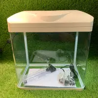 在飛比找蝦皮購物優惠-［水族最便宜］魚缸 套缸 玻璃魚缸 38cm時尚ㄇ型 LED