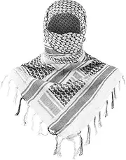 [Sunbilien] Australian Outback Tactical Scarf - Breathable Cotton Shemagh Wrap for Surfers & Hikers | UV Protection Sun Shield for Bushwalking/Beach