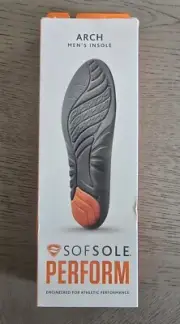 SofSole Perform Men's Athlete Insole Size 7-8.5 Full-Length