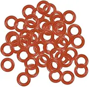 XYWHPGV Silicone O-Ring, 6.5mm OD, 3.5mm ID, 1.5mm Width, VMQ Seal Rings Gasket, Red, Pack of 50(55cee 3849b 57e1a a50bf c1e48 27a3c