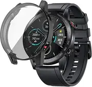 Screen Protector Case intended for Huawei Honor Magic Watch 2 46mm TenCloud Covers Full Protective Cover intended for Honor Magic Watch 2 46mm (Not intended for 42mm) (Black)