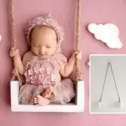 Infant Swings Photography Props Picture Baby Swing Flower Vine Accesorios
