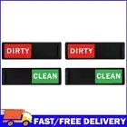 Clean Dirty Dishwasher Magnet Indicator Sign for Kitchen (black red green)