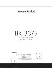 Harman Kardon HK3375 Receiver Owners Manual