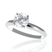 Round Cut Bridal Diamond Engagement Ring 14KT White Gold 1.00 CT F/VS2