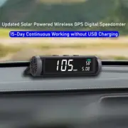 Head Up Display USB Rechargeable Wireless Digital Speedometer Driving Alarm GPS