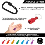 14Pcs Drill Bit Holder 1/4" Hex Shank Drill Bit Keychain Quick Change leowD
