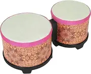 Luwecf 5" and 6" Bongo Drum Set Percussion Instrument Bongos Fine Motor Skills Musical Educational Instrument for Beginners Kids, Orange