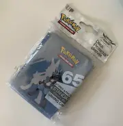 Pokemon 65-Ct Card Sleeves LUCARIO Artwork Baby Blue STANDARD SIZE 66mm X 91mm