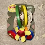 Sassy Earth Brights Spring Boutique Touch Rattle Toy NWT