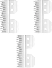 3PCS Clipper Replacement Blades 18 Teeths Ceramic Clipper Blade for Wahl KM2 KM5 KM10