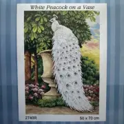 Printed Needlepoint Tapestry Peacock Orchidea Canvas Only 50x70cm