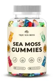 Irish Sea Moss Gummies with Burdock Root & Bladderwrack - Vegan Seamoss Suppl...