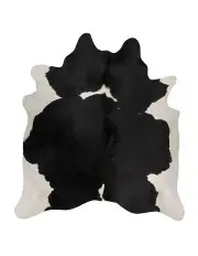 [Rug Culture] Exquisite Natural Cow Hide Rug in Black/White