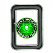 Windproof Refillable Oil Lighter with Gift Box Zombie Design-003