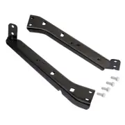 2x Black Saddlebag Rail Support Brackets for Harley Touring FLT FLHT 1985-2008