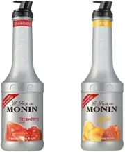 Strawberry & Mango Puree, Fruit Juice Concentrate, 2 Pack of 2 Cups, Bottle