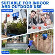 Mini Basketball Hoop for Trampoline Trampoline Accessories Easy to Assemble