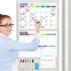 HOT Magnetic Fridge Whiteboard Monthly Weekly Planner Erase Calendar Board Pens